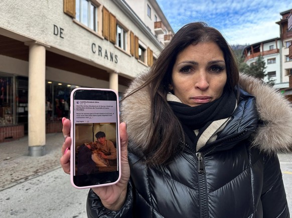 Laetitia Brodard-Sitre zeigte am 2. Januar in Crans-Montana ihren Social-Media-Post, mit dem sie ihren Sohn Arthur suchte.