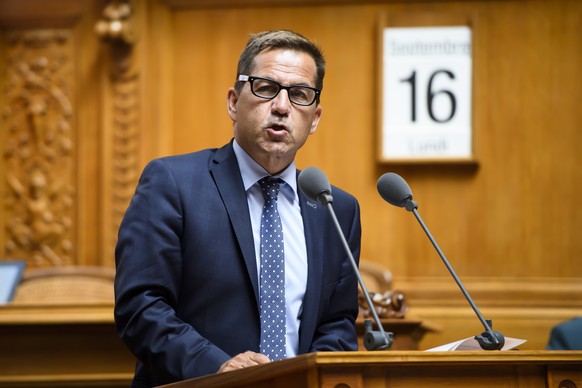 Bundeskanzler Walter Thurnherr spricht waehrend der herbstsession der Eidgenoessischen Raete, am Montag, 16. September 2019 im Nationalrat in Bern. (KEYSTONE/Anthony Anex)