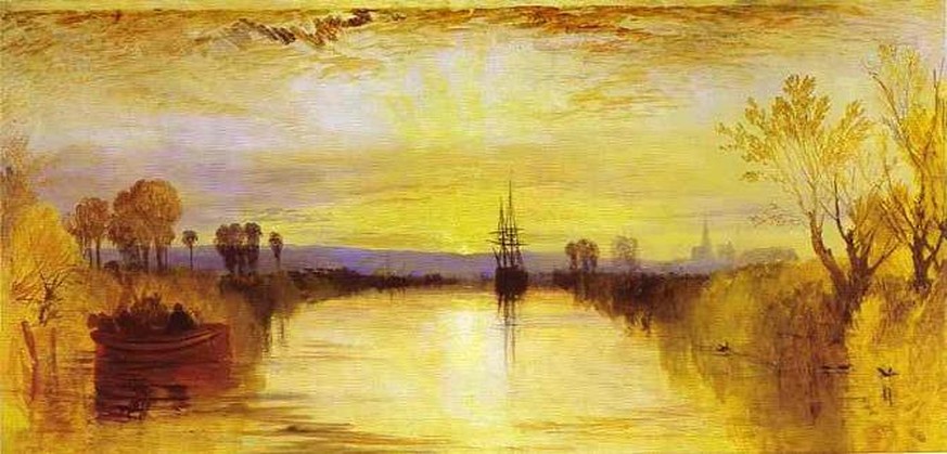 Ungewöhnliche Gelbtöne: «Chichester Canal circa 1828», Gemälde von William Turner.&nbsp;