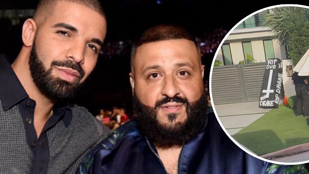 DJ Khaled reçoit un cercueil à l'effigie de Drake
