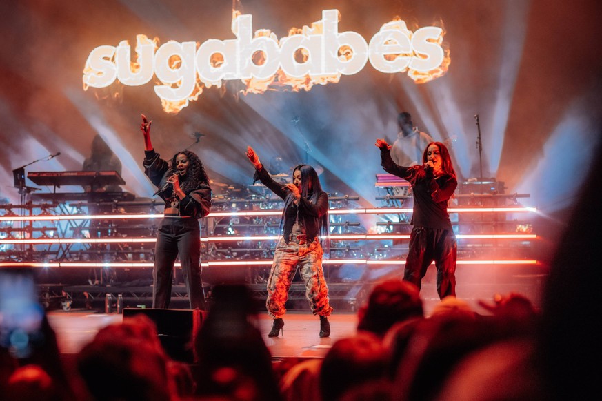 Bilder des Jahres 2024, Entertainment 07 Juli Entertainment Themen der Woche KW28 Entertainment Bilder des Tages Melt Festival - Tag 3 Sugababes mit Saenger Keisha Buchanan, Mutya Buena und Siobhan Do ...