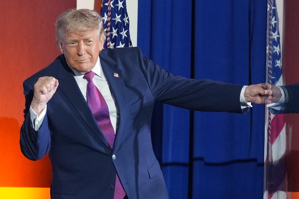President Donald Trump gestures after speaking at Mount Rushmore National Memorial, Friday, July 3, 2026, near Keystone, S.D. (AP Photo/Alex Brandon)
Trump