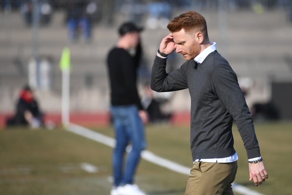 Basel&#039;s Trainer Guillermo Abascal, during the Super League soccer match FC Lugano against FC Basel, at the Cornaredo stadium in Lugano, Sunday, March 06, 2022. (KEYSTONE/Ti-Press/Samuel Golay)