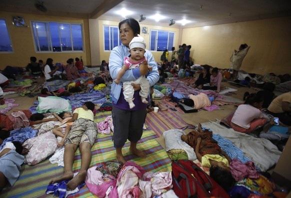 Die Notunterkünfte in der Hauptstadt Manila waren voll.