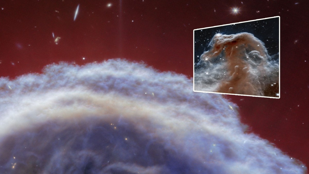 Primer plano de la nebulosa Cabeza de Caballo: nuevas imágenes del telescopio James Webb