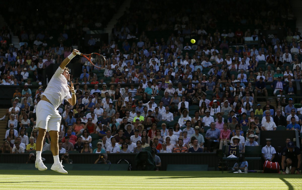 Der Aufschlag als Wunderwaffe: Wawrinka schlägt 26 Asse.