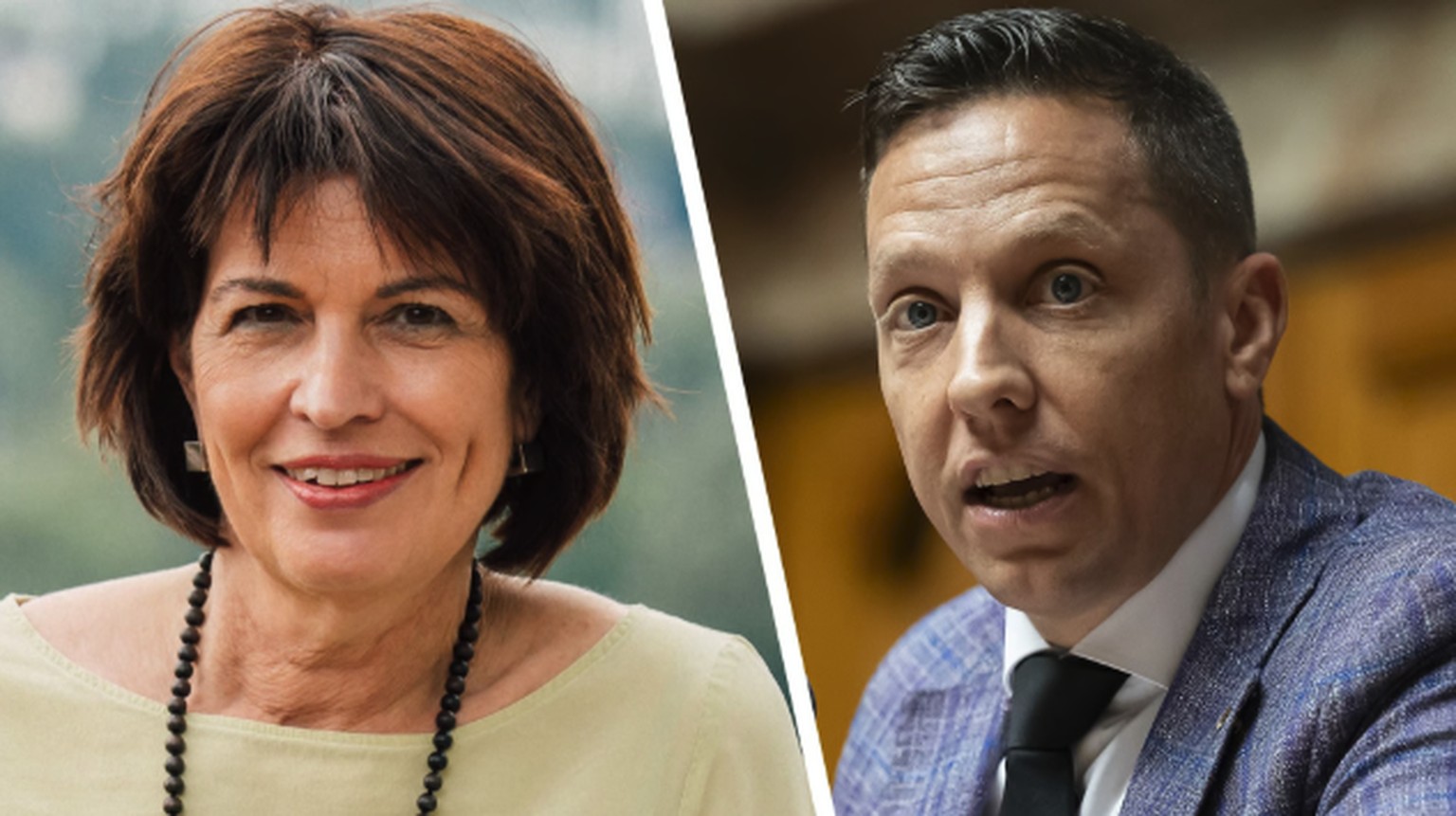 Christian Imark und Doris Leuthard Montage