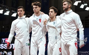 WM-Bronze für&nbsp;Fabian Kauter, Peer Borsky, Max Heinzer und Benjamin Steffen.
