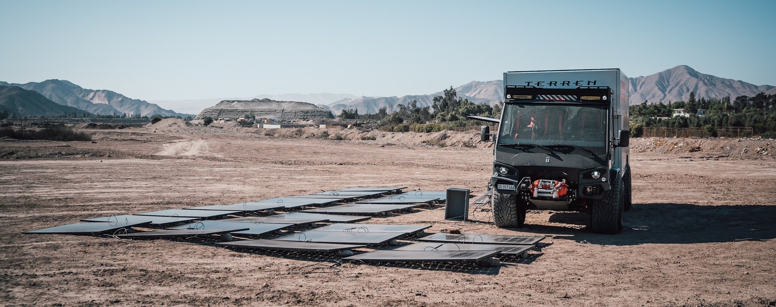 Thanks to the PV system, the Terren can be charged within a day.