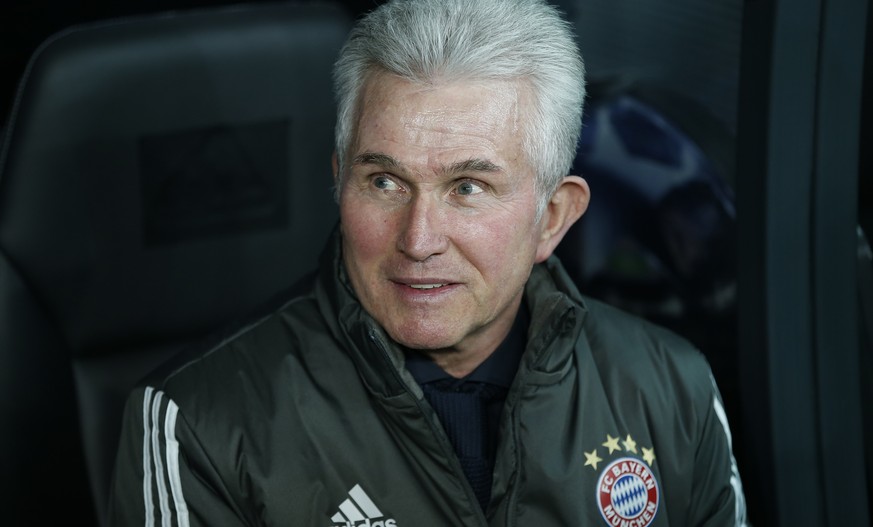 Bayern coach Jupp Heynckes smiles during the Champions League, round of 16, second leg, soccer match between Besiktas and Bayern Munich at Vodafone Arena stadium in Istanbul, Wednesday, March 14, 2018 ...