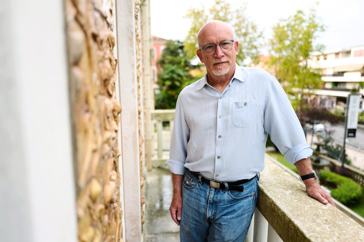 FILE - Director Alex Gibney poses for portrait photographs for the film 'Musk' during the 83rd edition of the Venice Film Festival in Venice, Italy, on Wednesday, Sept. 9, 2026. (Photo by Sc ...
