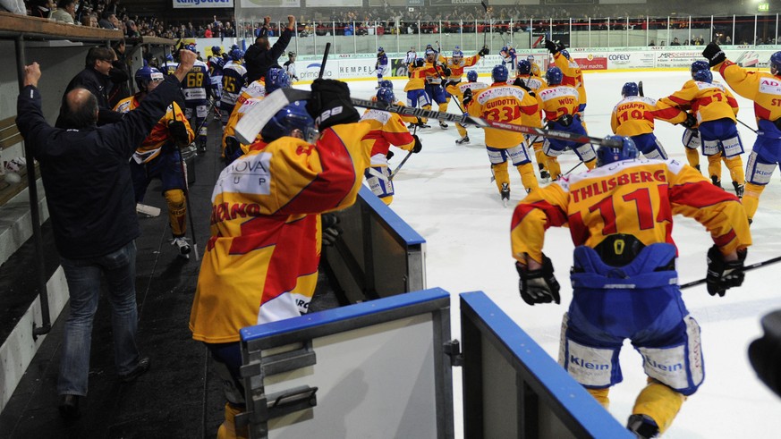 Riesenjubel in Dübendorf: Der Underdog wirft Meister Davos aus dem Cup.