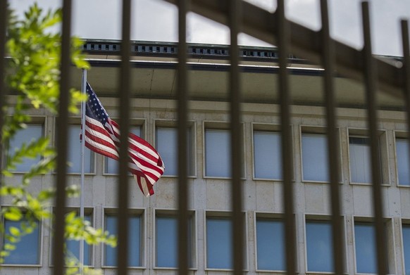 Die US-Botschaft am Freitag, 5. Juli 2013 in Bern. (KEYSTONE/Gian Ehrenzeller) *** NO SALES, NO ARCHIVES ***