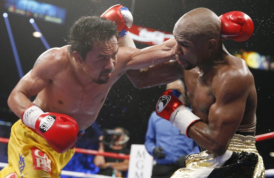 Manny Pacquiao (links) gegen Floyd Mayweather: Ein Kampf, der Millionen Internetnutzer interessierte.