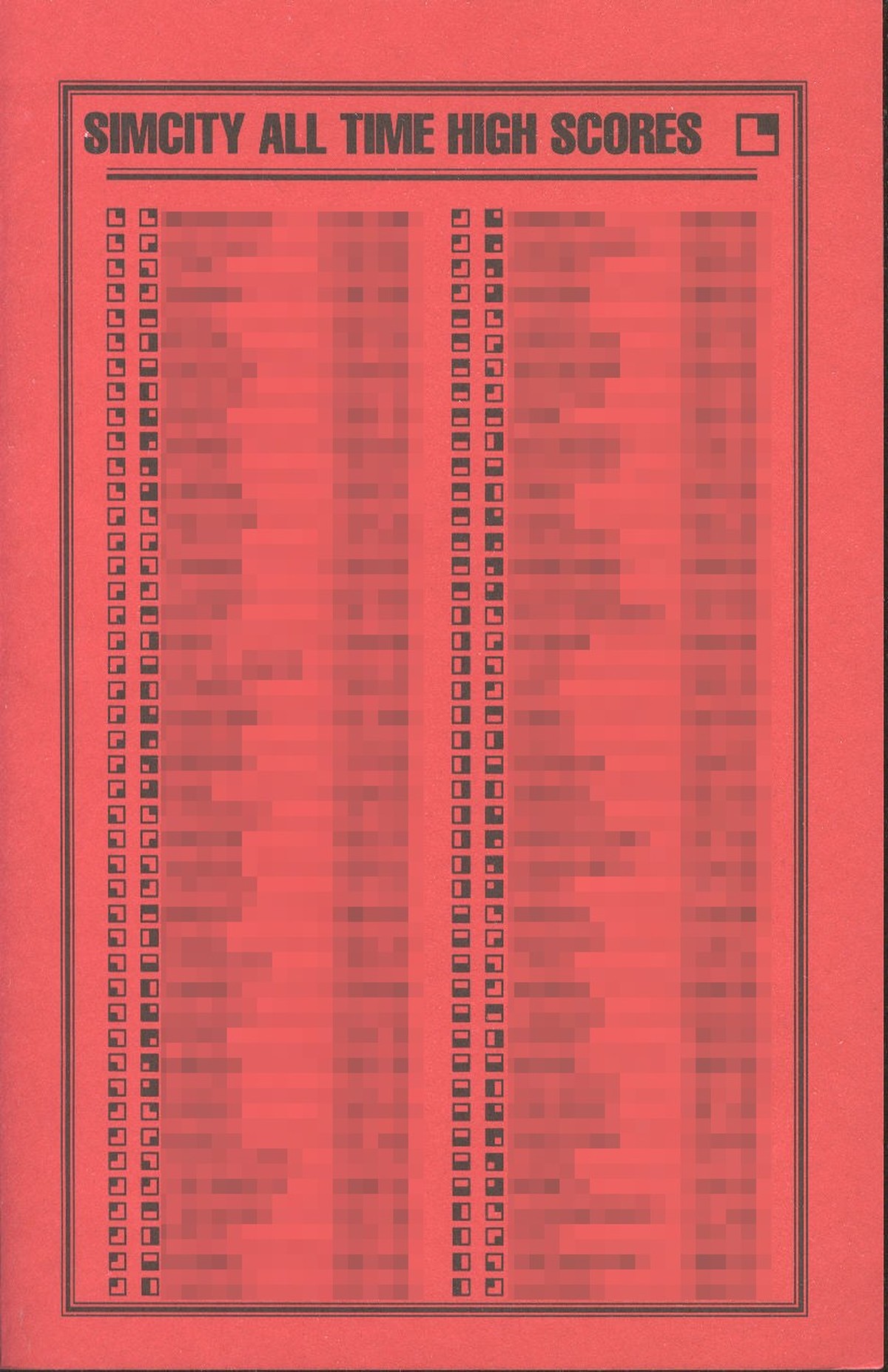 Auch «Simcity» griff auf die beliebte Schwarz-auf-Rot-Taktik zurück.