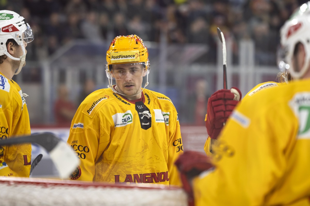 Langnaus PostFinance Top Scorer Marc Michaelis, im Eishockey Meisterschaftsspiel der National League zwischen EHC Biel und SCL Tigers, am Freitag, 27. Januar 2023, in der Tissot Arena in Biel. (PostFi ...