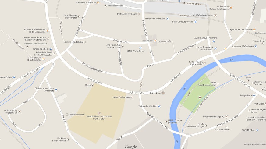 Der Tatort: die Schulstrasse in Pfaffenhofen. Meiden Sie die Gegend in den nächsten Monaten. Täter kehren oft an den Ort des Verbrechens zurück. Auch wenn sich die Tat Mitte Juni ereignet hat, könnte  ...