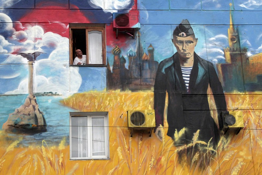 Putin als Street Art in&nbsp;Sevastopol