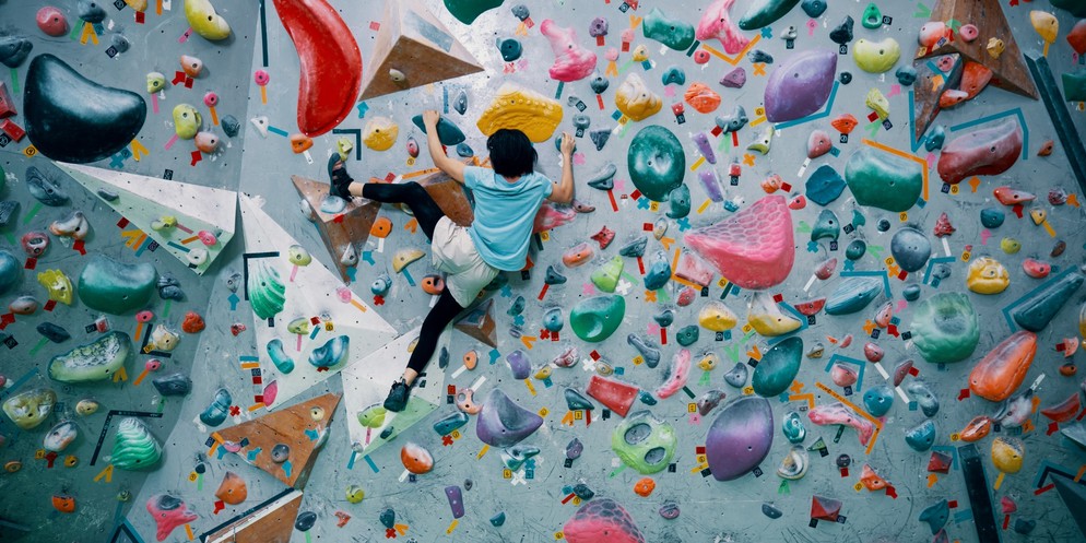 Bouldern ist auch Trend in Bern.