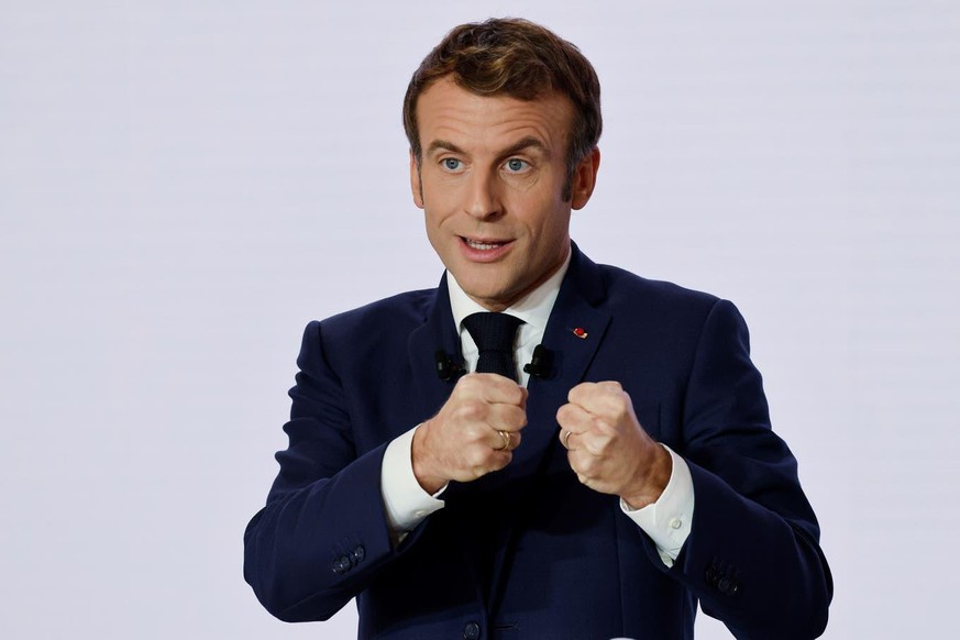 Gibt sich kämpferisch: Frankreichs Präsident Emmanuel Macron.