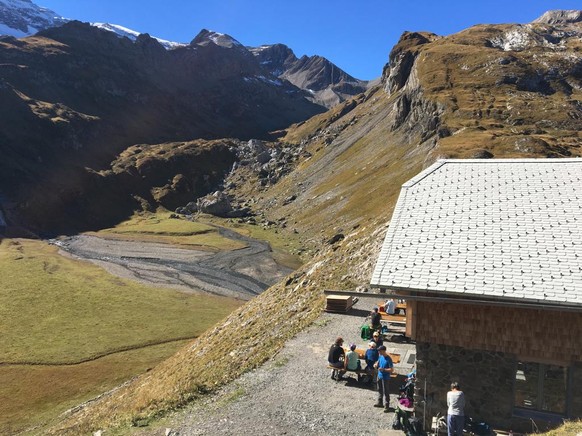 Blick auf die Geltenhütte.