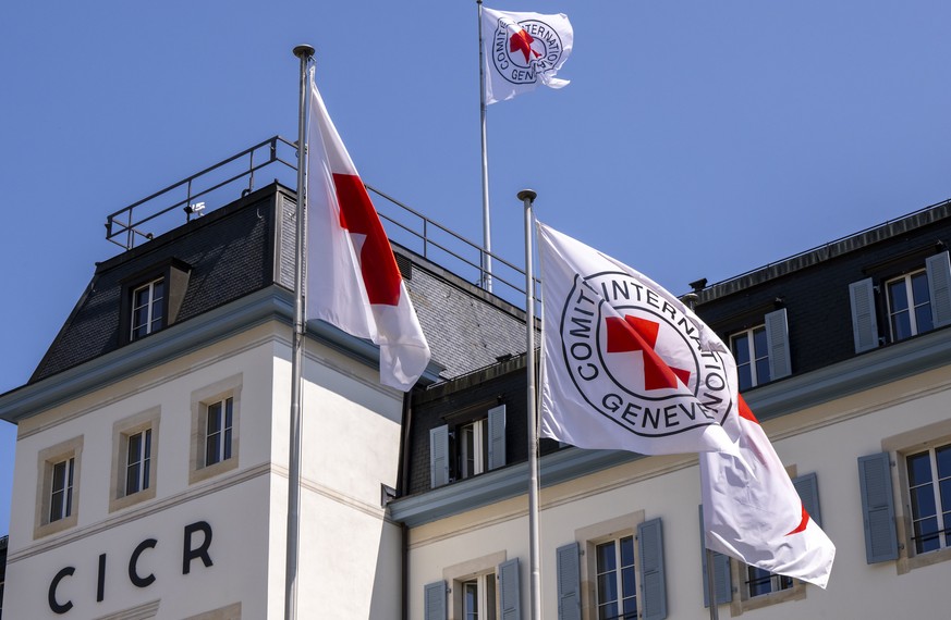 The International Committee of the Red Cross (ICRC) headquarters is pictured, in Geneva, Switzerland, Friday, June 23, 2023. (KEYSTONE/Martial Trezzini)