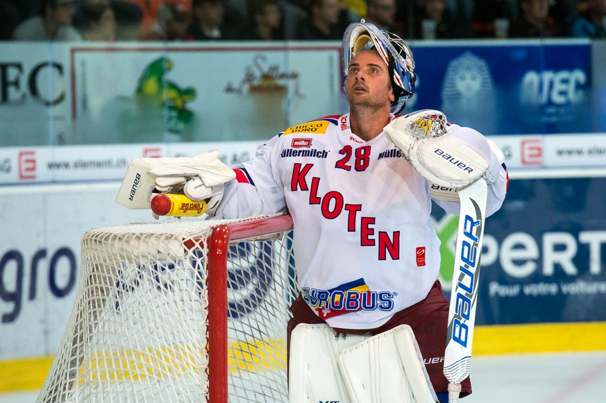 Der 41-jährige Martin Gerber erlebt mit den Kloten Flyers einen Fehlstart in die Meisterschaft.