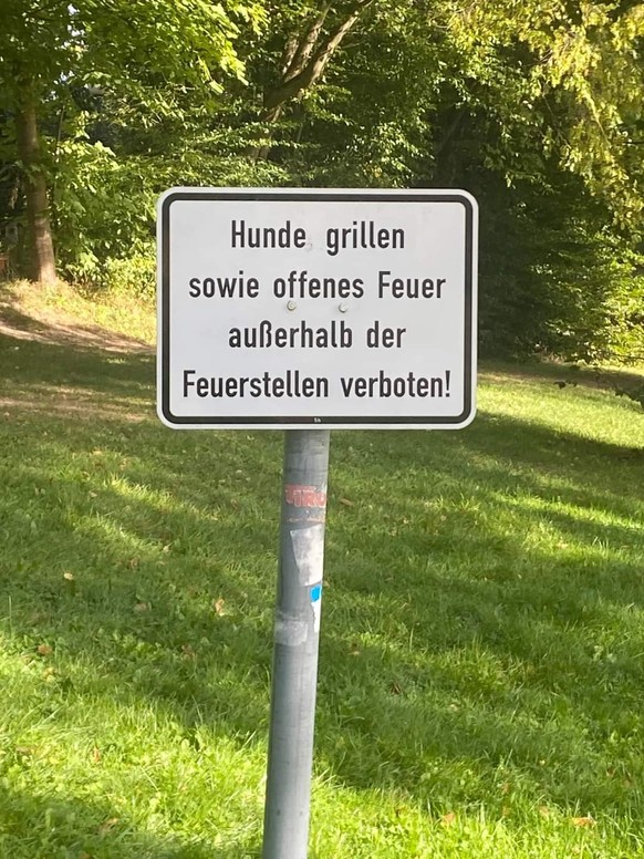 Dogs are not allowed to grill