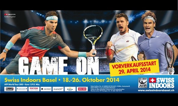 Das Plakat der diesjährigen Swiss Indoors.&nbsp;