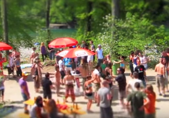 Finden seit Jahren am Reuss-Ufer statt und sind beliebt: Die «Day-Dance»-Partys.