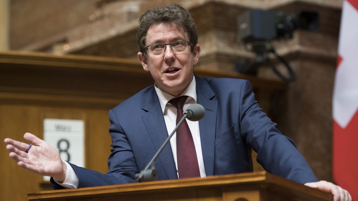 Albert Roesti, SVP-BE, spricht an der Fruehlingssession der Eidgenoessischen Raete, am Mittwoch, 8. Maerz 2017, im Nationalrat in Bern. (KEYSTONE/Anthony Anex)