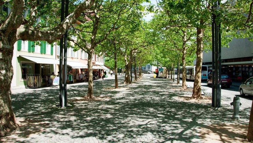 Graben in Aarau: Hier traf die Gruppe auf die eritreischen Asylbewerber.