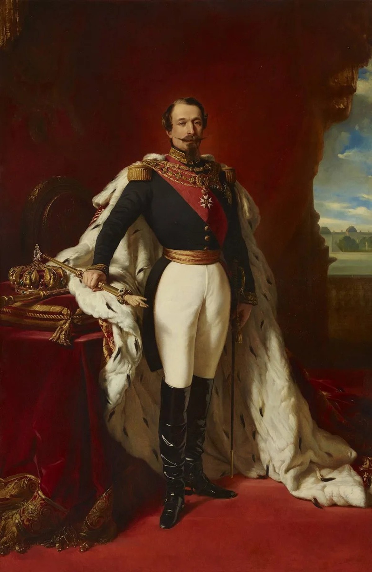 Devenu l’empereur des Français Napoléon III, Louis-Napoléon fut célébré dans son ancienne patrie. Tableau de Franz Xaver Winterhalter.
https://collections.chateauversailles.fr/#/query/e63b1eda-1d57-40 ...