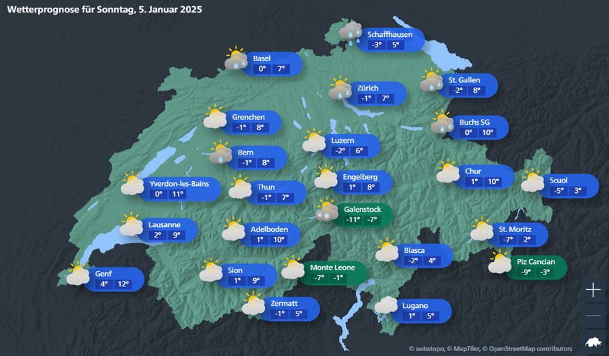 Wetter Sonntag