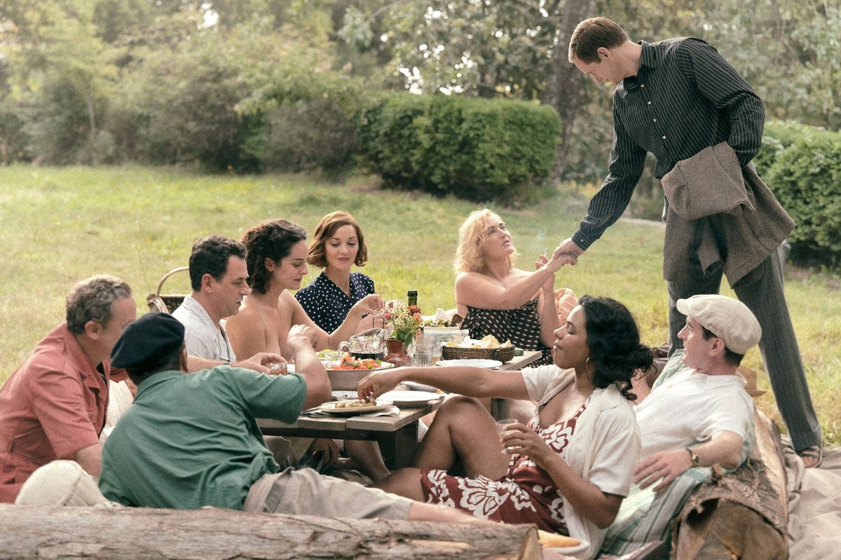 Kate Winslet, Alexander Skarsgard, Marion Cotillard, No√ mie Merlant, Josh O Connor, Lee 2024. Photo credit: Kimberley French/Sky UK PUBLICATIONxNOTxINxUSAxCANxUK Copyright: xKimberleyxFrench/SkyxUKx  ...