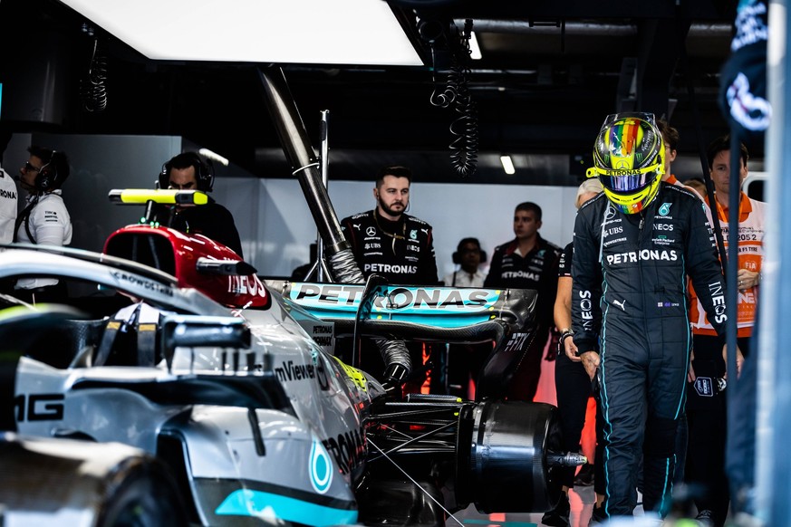 HAMILTON Lewis gbr, Mercedes AMG F1 Team W13, portrait during the Formula 1 Heineken Dutch Grand Prix 2022, 15th round of the 2022 FIA Formula One World Championship, WM, Weltmeisterschaft from Septem ...