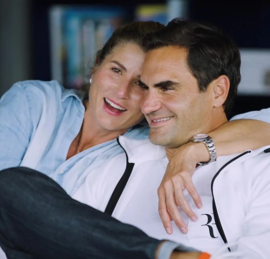 Mirka und Roger Federer am Tag seines Rücktritts.