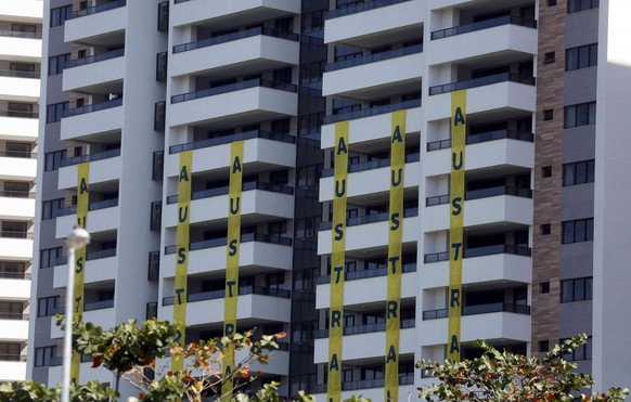 A view of one of the blocks of apartments where Australian athletes competing in the Rio 2016 Olympic Games are supposed to stay in the Olympic Village in Rio de Janeiro, Brazil, July 24, 2016. REUTER ...