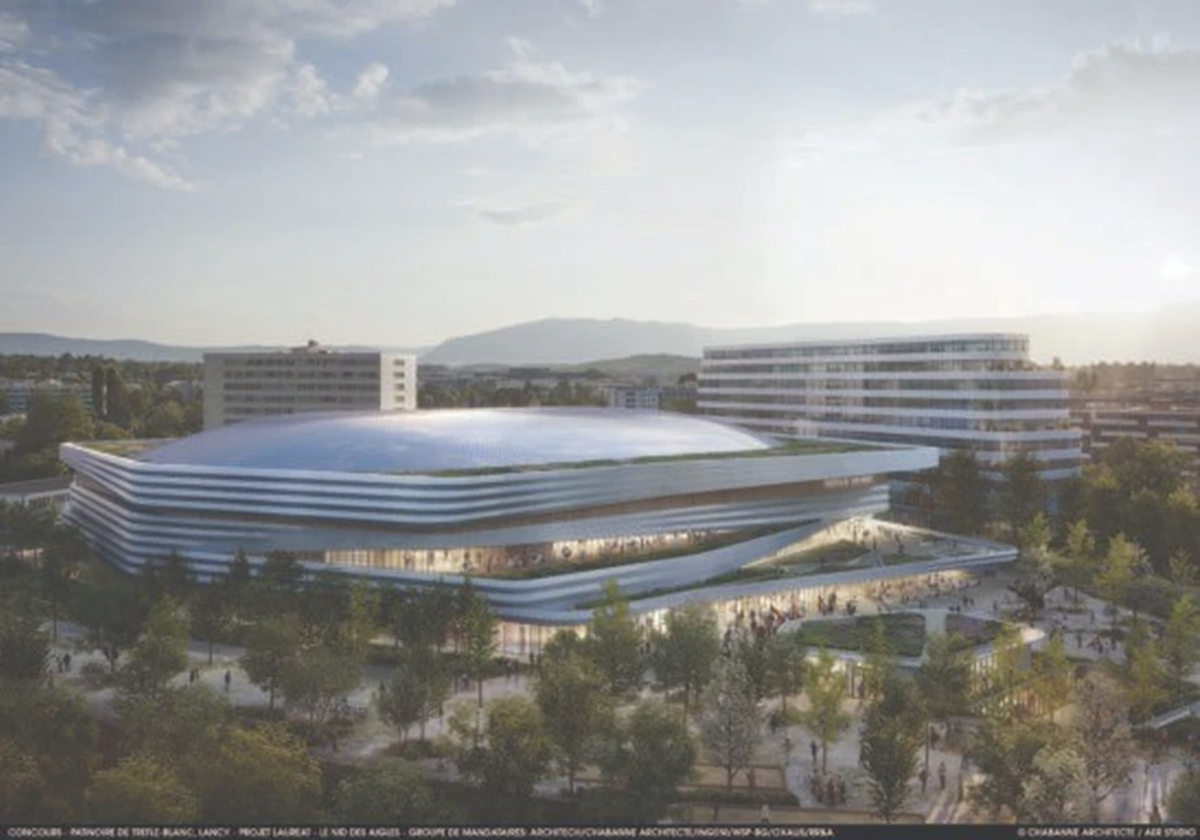 So soll das neue Eishockey-Stadion von Genf-Servette HC aussehen.