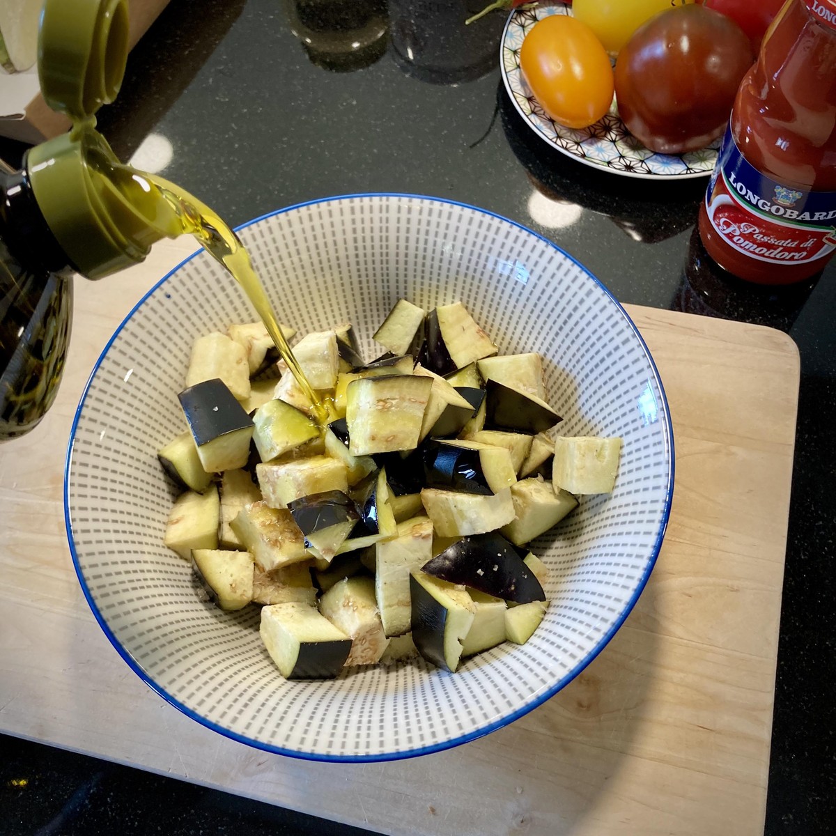pasta alla norma auberginen olivenöl kochen essen food