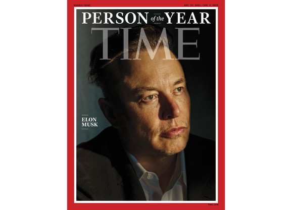 Letztes Jahr war Elon Musk der Mann des Jahres beim Time Magazin.