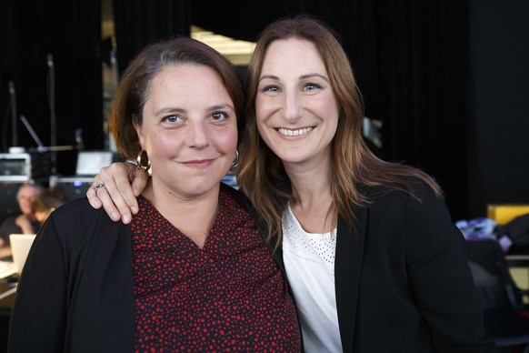 Ada Marra (SP) und Adele Thorens (Grüne) freuen sich über ihre Pole-Position für die Ständeratswahl.