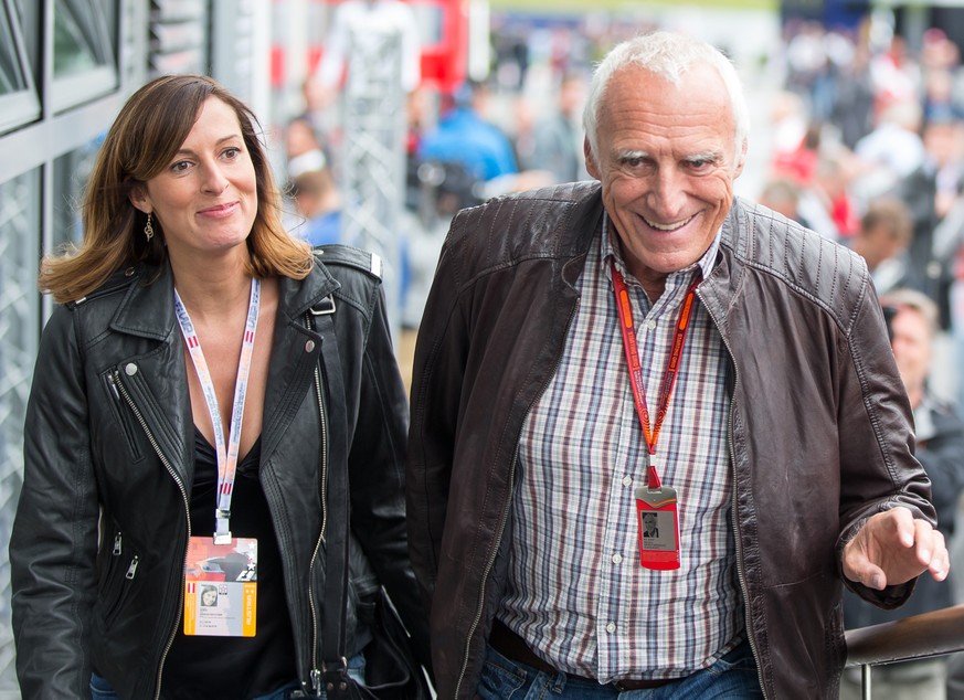 Dietrich Mateschitz with his partner Marion Feichtner.