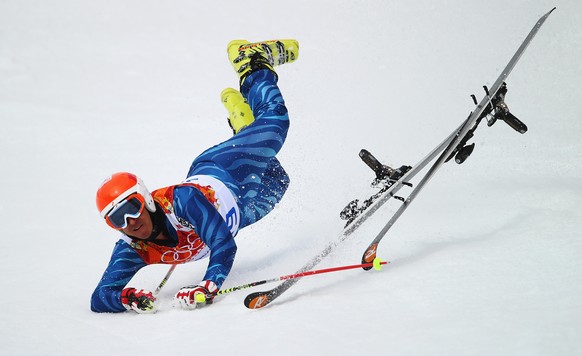 Als 109. und letzter startete Antonio Jose Pardo Andretta zum olympischen Riesenslalom – aber das Ziel sah er nicht. Der Venezolaner versuchte schon unterwegs den Ski-Salto von Didier Cuche, doch es b ...