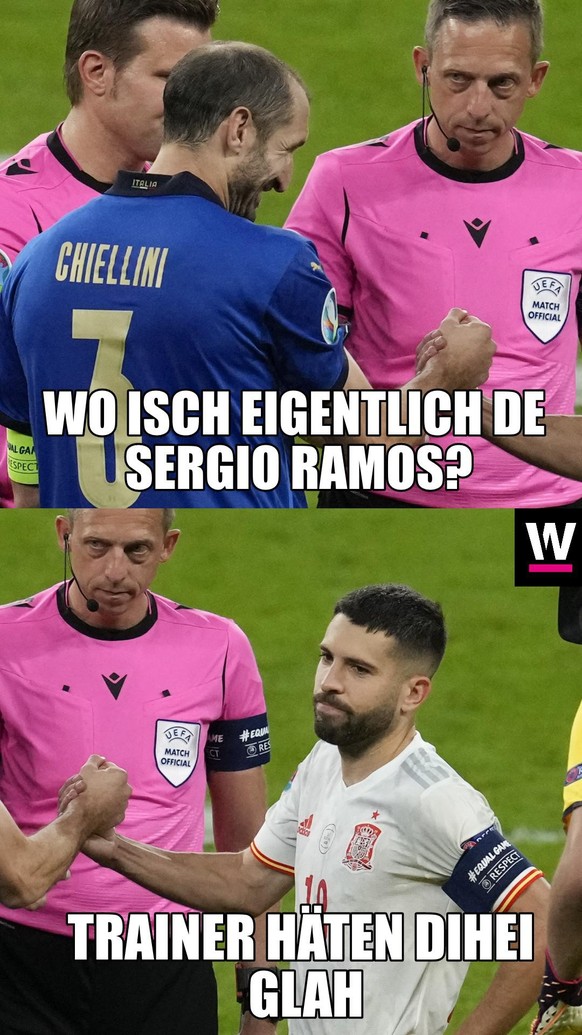 Memes zu Chiellini und Jordi Alba