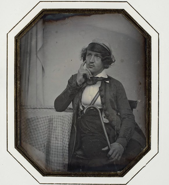 Theologiestudent Daniel Wild, in Szene gesetzt von Isenring, 1845.
https://www.gallery.ca/collection/artist/johann-baptist-isenring