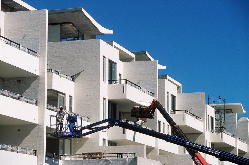 Olympic Games in Sydney, Australia: The construction site of the Olympic Village at Newington, February 2000. (KEYSTONE/Martin Ruetschi)