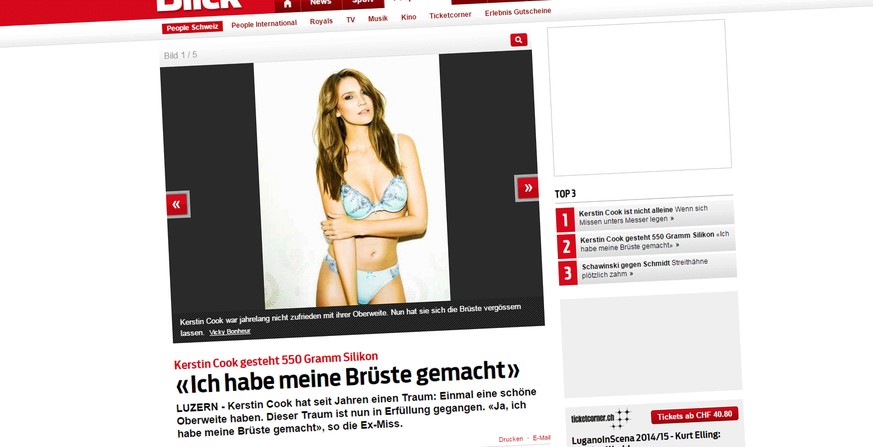 Blick: «Ich habe meine Brüse gemacht.»