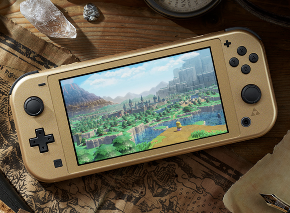 Passend zum neuen Spiel erscheint eine von «The Legend of Zelda» inspirierte Nintendo Switch Lite.