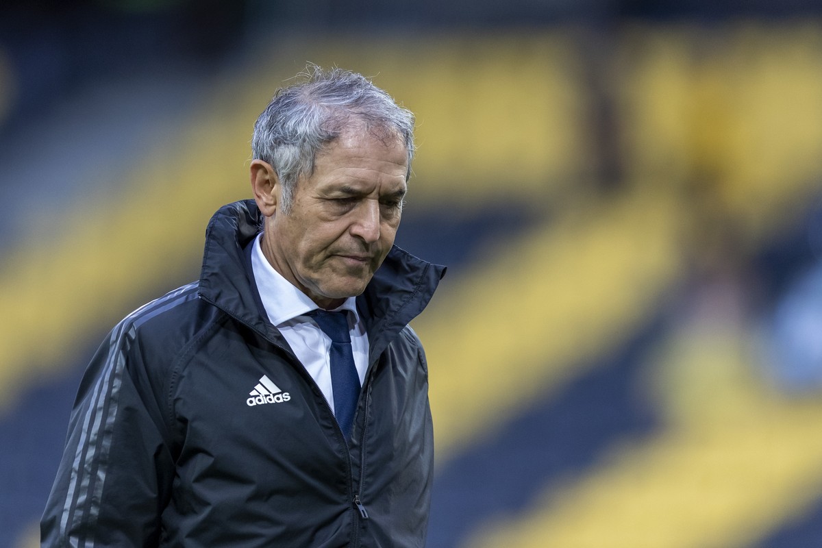 Basels Cheftrainer Marcel Koller nach dem Fussball Schweizer Cup Final zwischen dem FC Basel 1893 und dem BSC Young Boys im Wankdorf Stadion in Bern, am Sonntag, 30. August 2020. (KEYSTONE/Peter Klaun ...